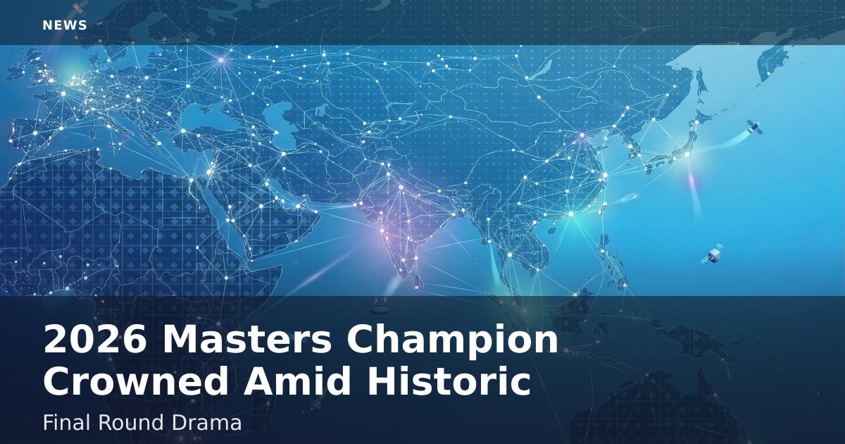 2026 Masters Champion Crowned Amid Historic Final Round Drama