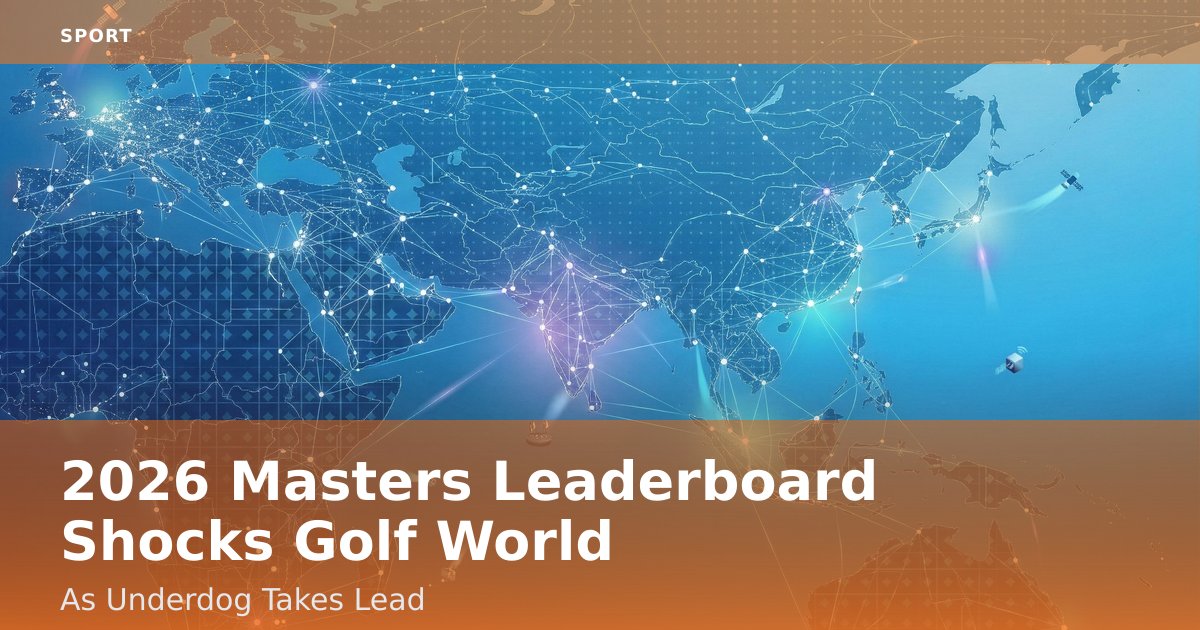 2026 Masters Leaderboard Shocks Golf World As Underdog Takes Lead
