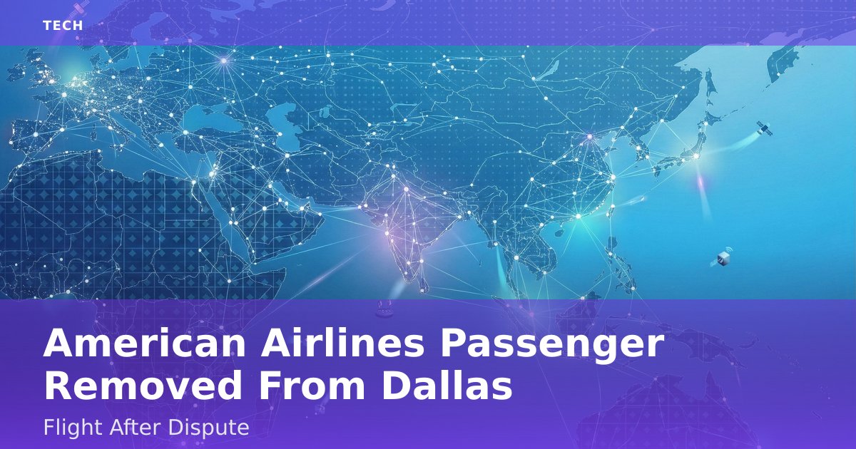 American Airlines Passenger Removed From Dallas Flight After Dispute