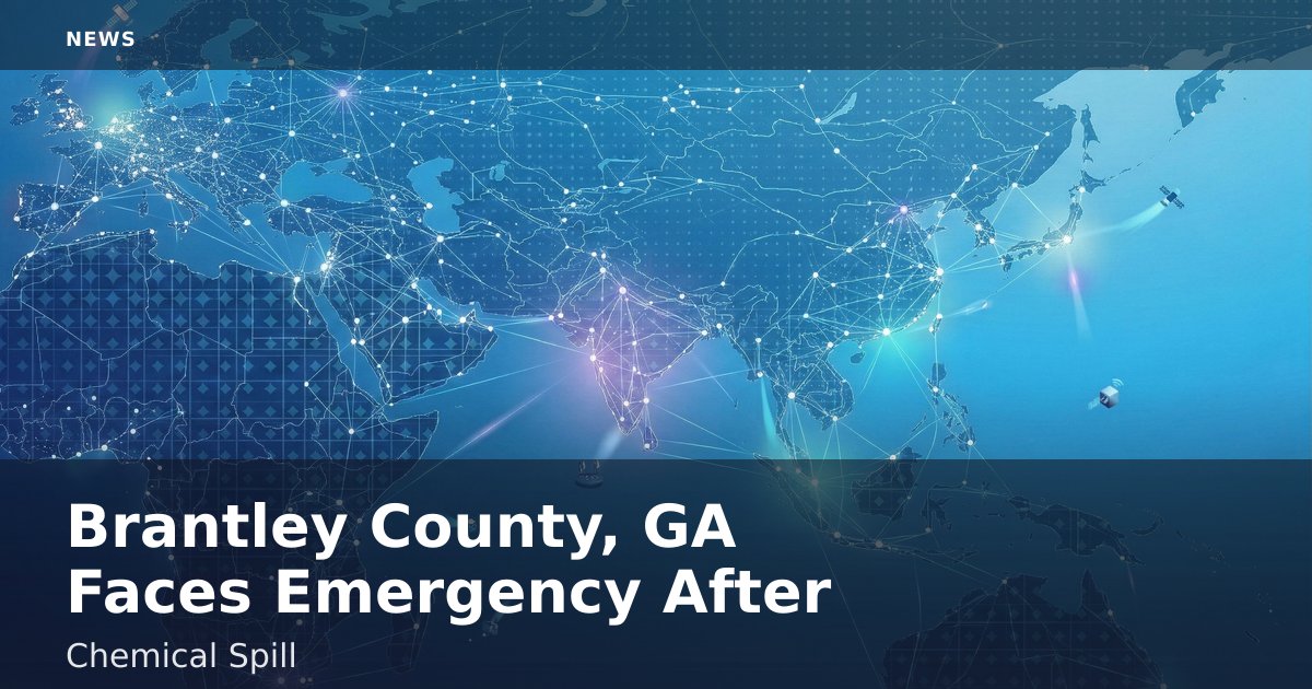 Brantley County, GA Faces Emergency After Chemical Spill