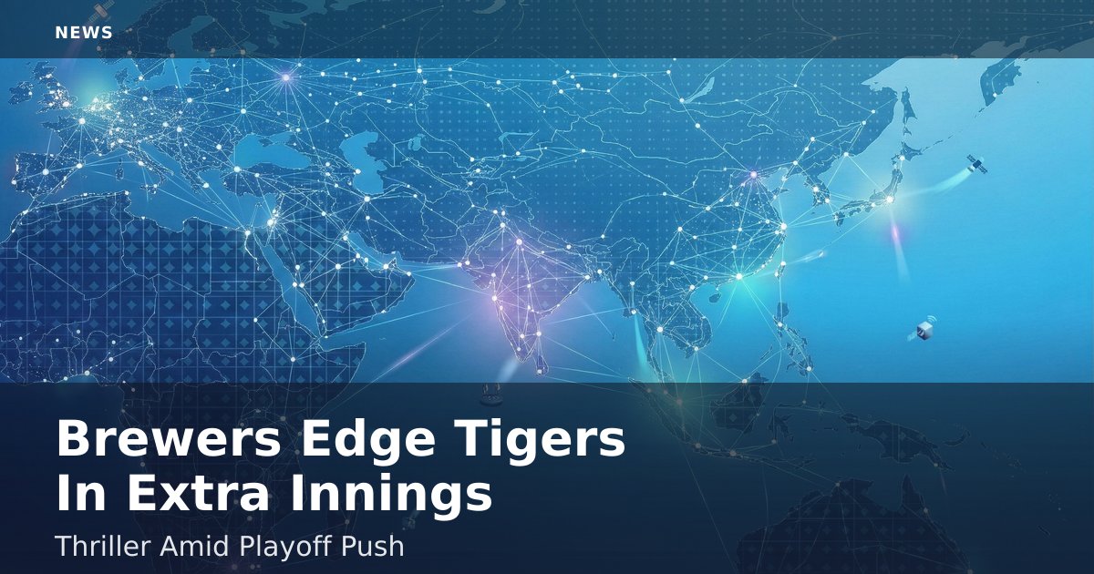 Brewers Edge Tigers In Extra Innings Thriller Amid Playoff Push