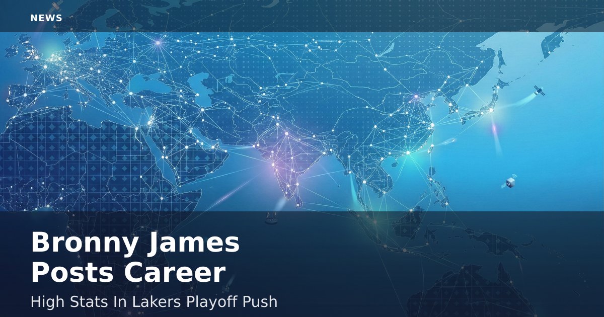 Bronny James Posts Career-High Stats In Lakers' Playoff Push