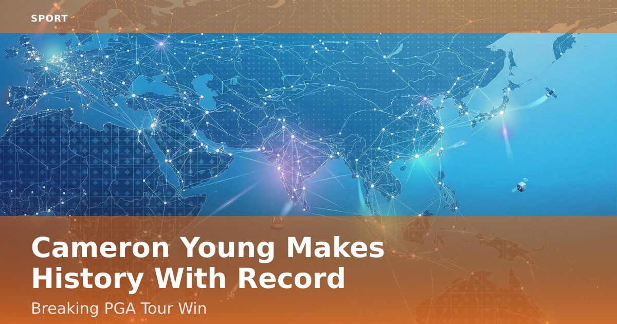 Cameron Young Makes History With Record-Breaking PGA Tour Win