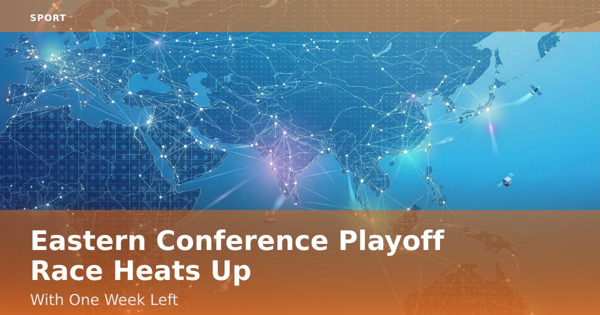 Eastern Conference Playoff Race Heats Up With One Week Left