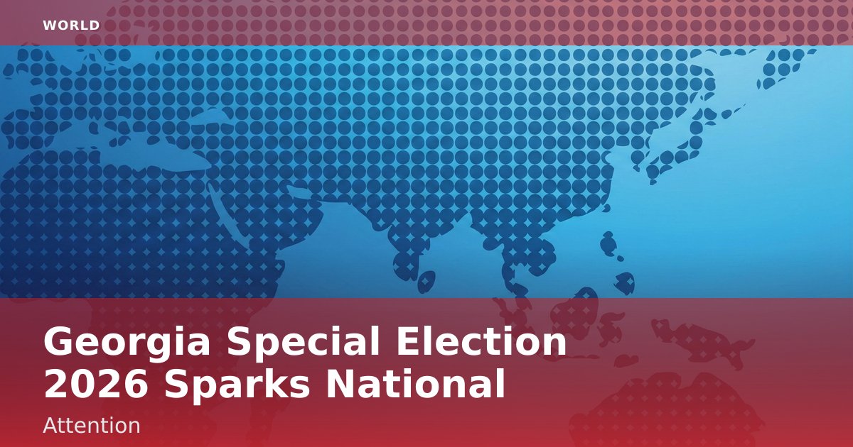 Georgia Special Election 2026 Sparks National Attention