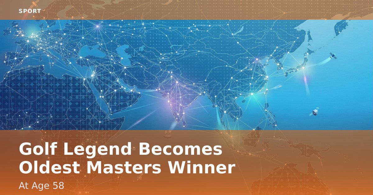 Golf Legend Becomes Oldest Masters Winner At Age 58