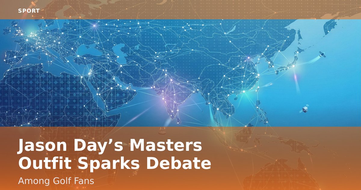 Jason Day’s Masters Outfit Sparks Debate Among Golf Fans