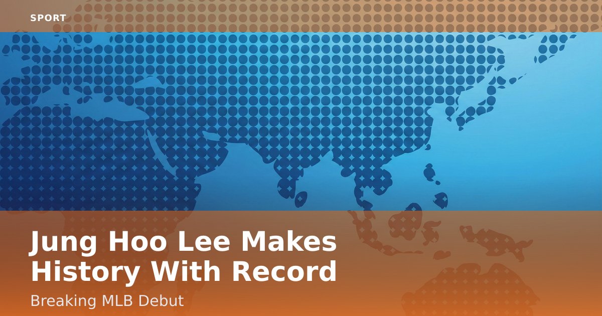 Jung Hoo Lee Makes History With Record-Breaking MLB Debut