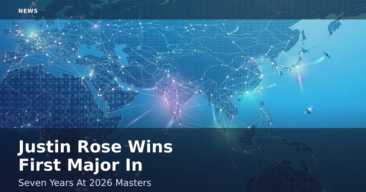 Justin Rose Wins First Major In Seven Years At 2026 Masters