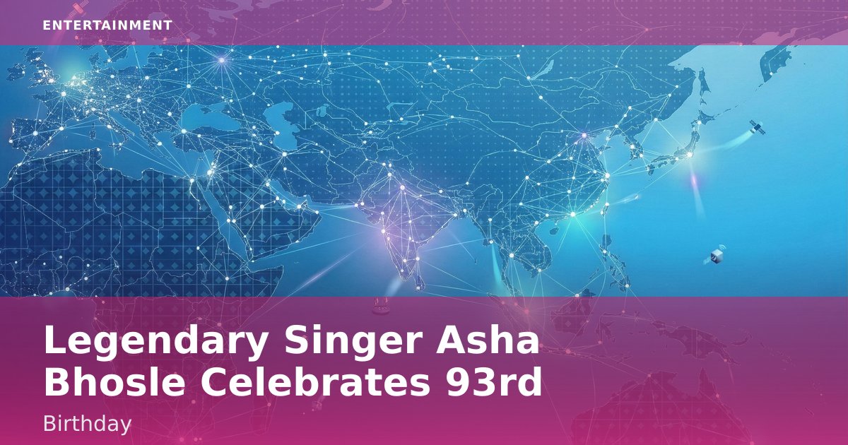 Legendary Singer Asha Bhosle Celebrates 93rd Birthday