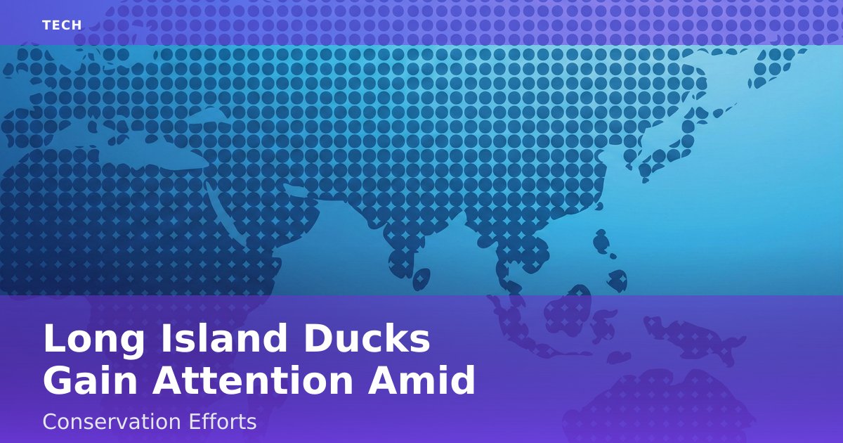 Long Island Ducks Gain Attention Amid Conservation Efforts