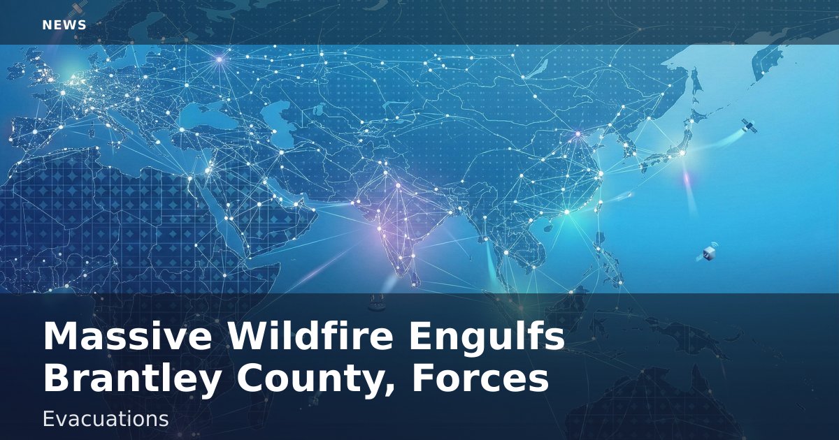 Massive Wildfire Engulfs Brantley County, Forces Evacuations