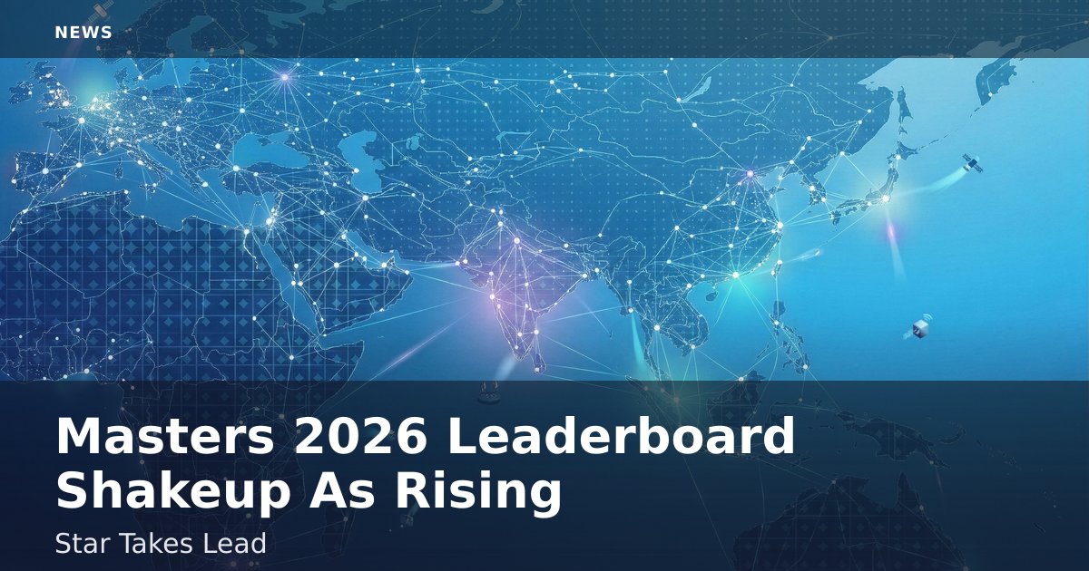 Masters 2026 Leaderboard Shakeup As Rising Star Takes Lead