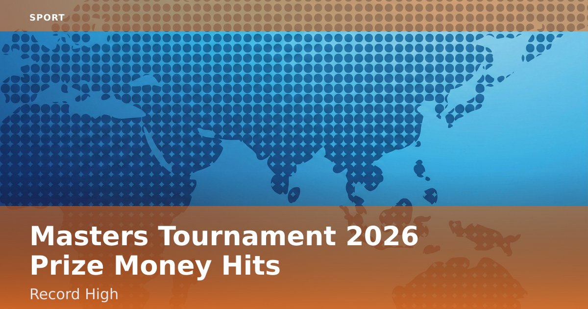Masters Tournament 2026 Prize Money Hits Record High