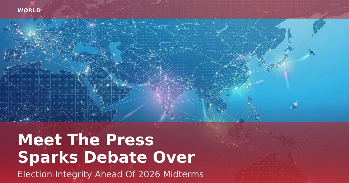 Meet The Press Sparks Debate Over Election Integrity Ahead Of 2026 Midterms