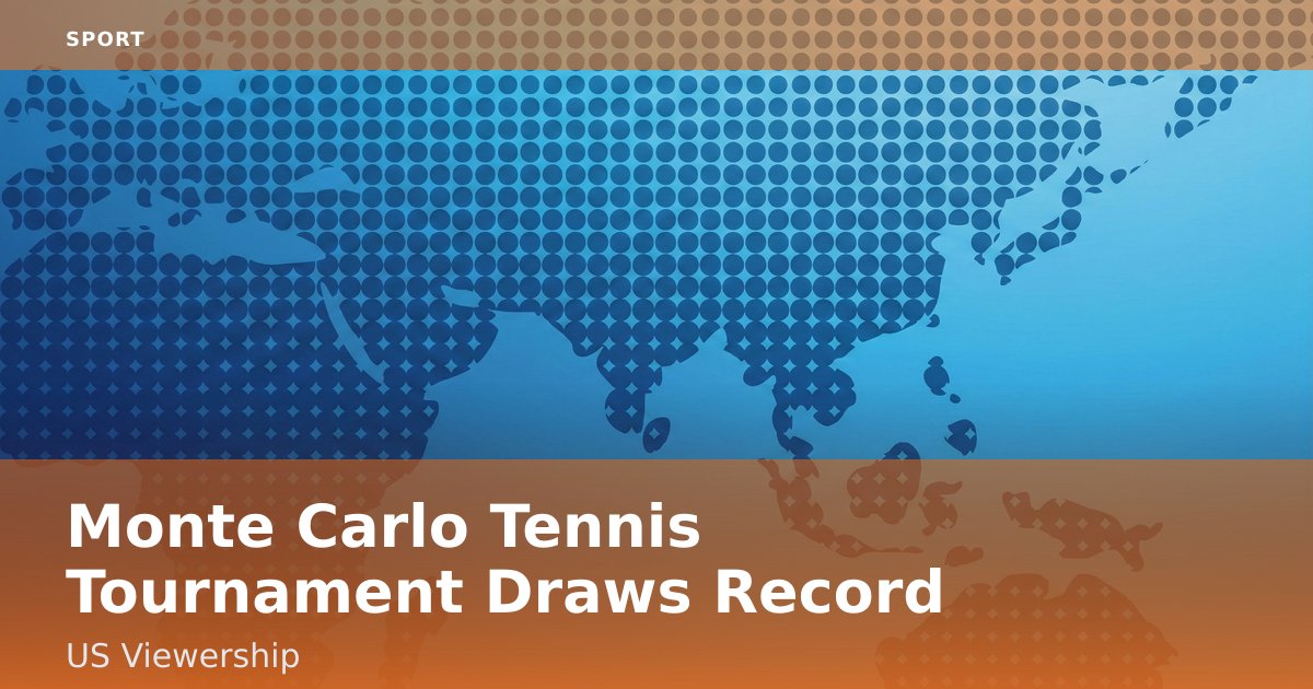 Monte Carlo Tennis Tournament Draws Record US Viewership