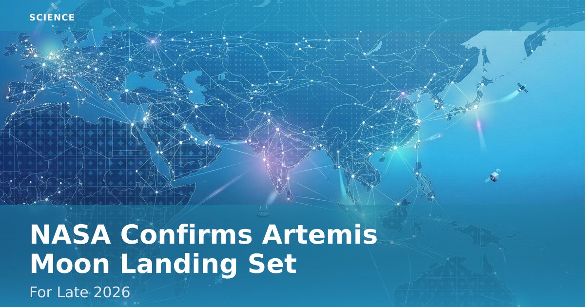 NASA Confirms Artemis Moon Landing Set For Late 2026