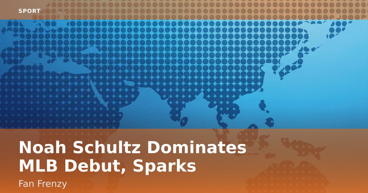 Noah Schultz Dominates MLB Debut, Sparks Fan Frenzy