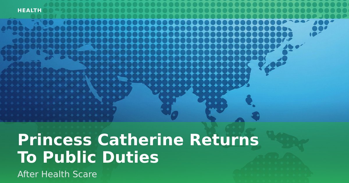 Princess Catherine Returns To Public Duties After Health Scare