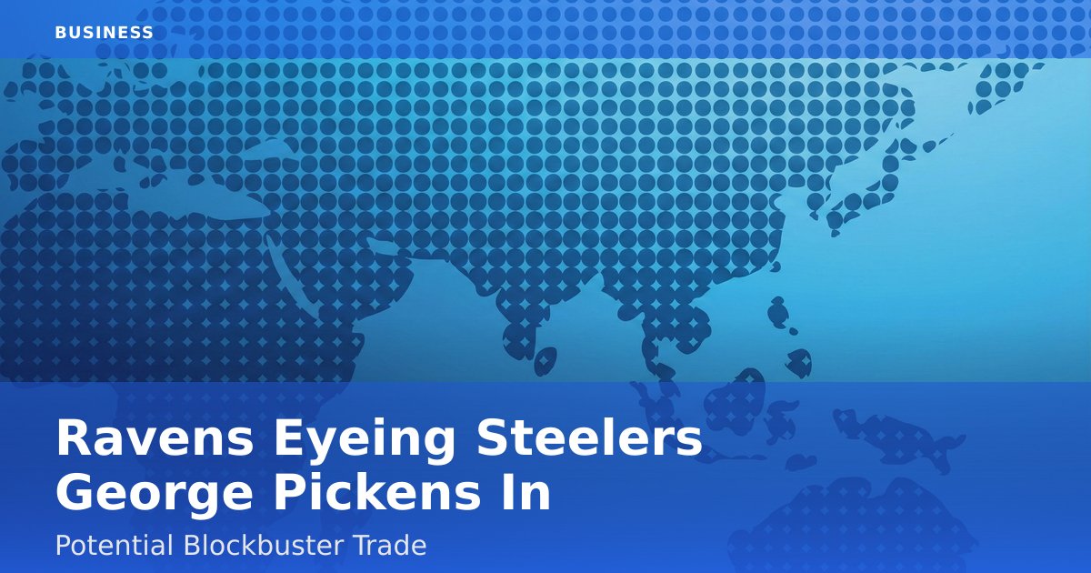 Ravens Eyeing Steelers' George Pickens In Potential Blockbuster Trade