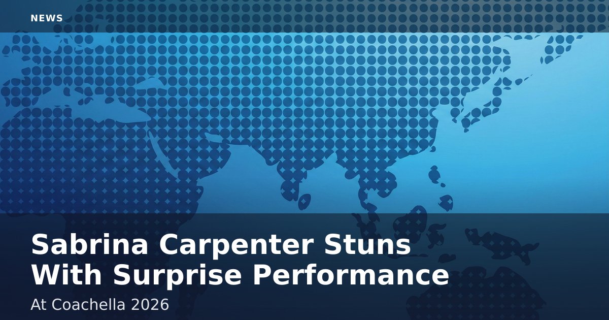 Sabrina Carpenter Stuns With Surprise Performance At Coachella 2026