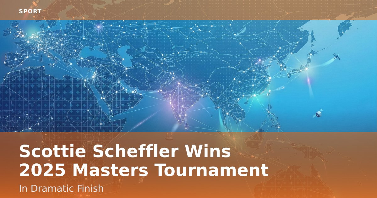 Scottie Scheffler Wins 2025 Masters Tournament In Dramatic Finish
