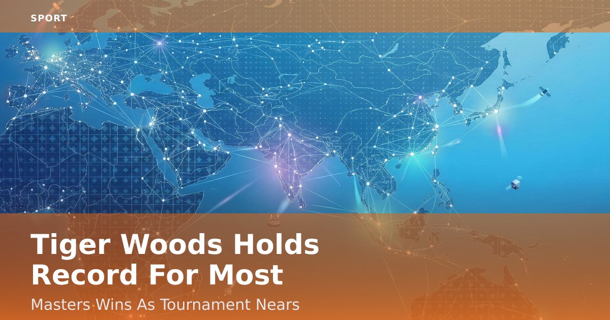 Tiger Woods Holds Record For Most Masters Wins As Tournament Nears