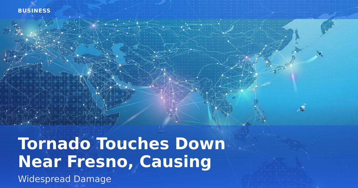 Tornado Touches Down Near Fresno, Causing Widespread Damage