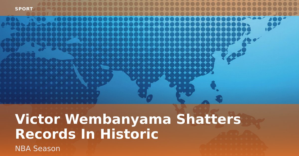 Victor Wembanyama Shatters Records In Historic NBA Season