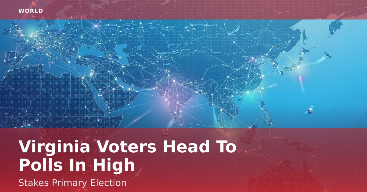 Virginia Voters Head To Polls In High-Stakes Primary Election