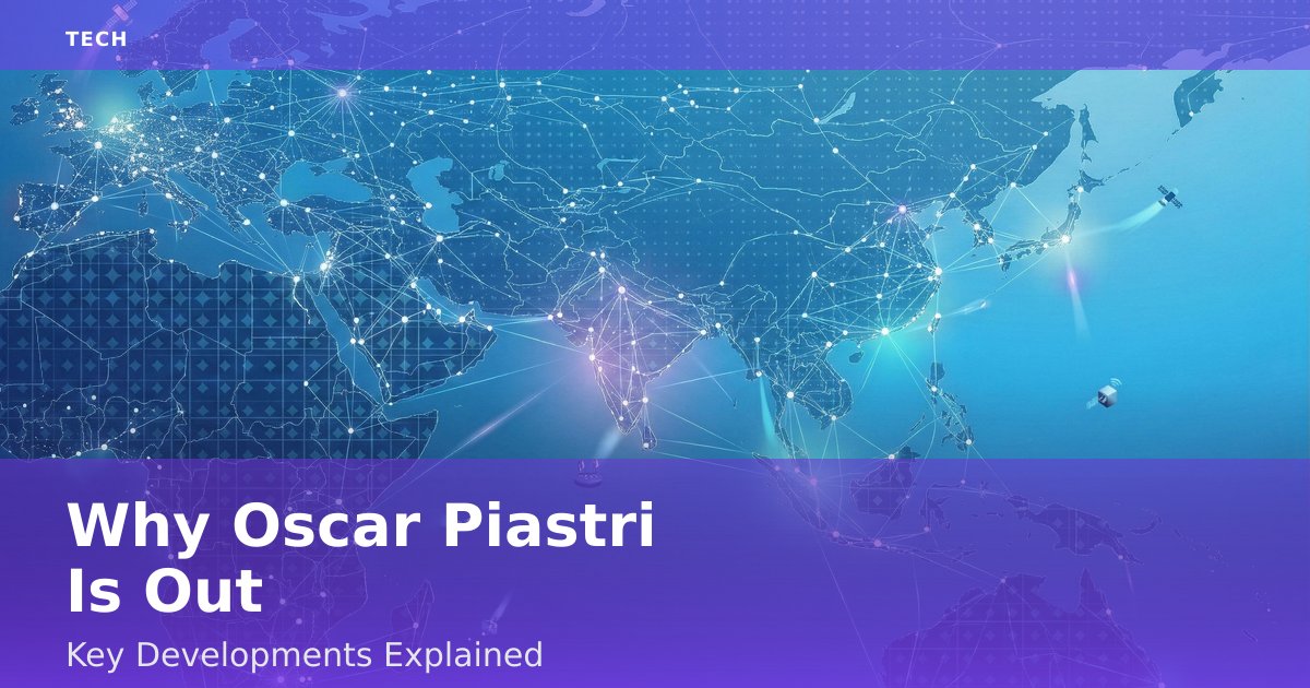 Why Oscar Piastri Is Out: Key Developments Explained